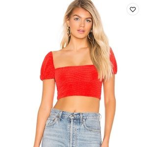 Privacy Please Seville Top in Red size S